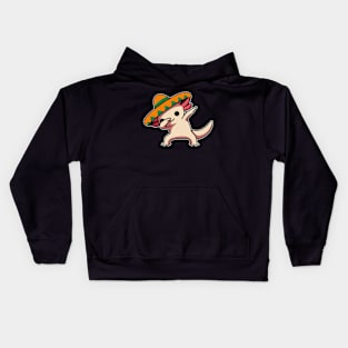 Cute Dabbing Axolotl Cinco De Mayo Kids Hoodie